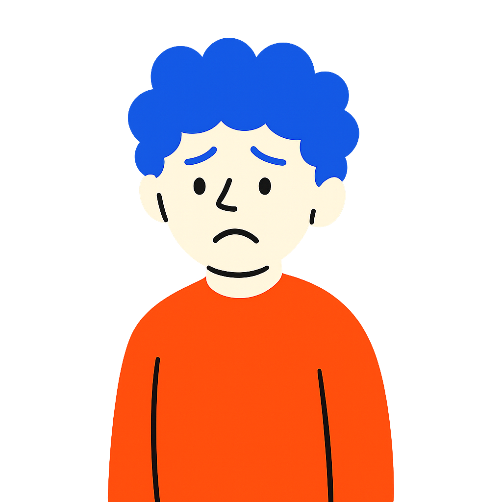 Enfant avec un regard triste et inquiet